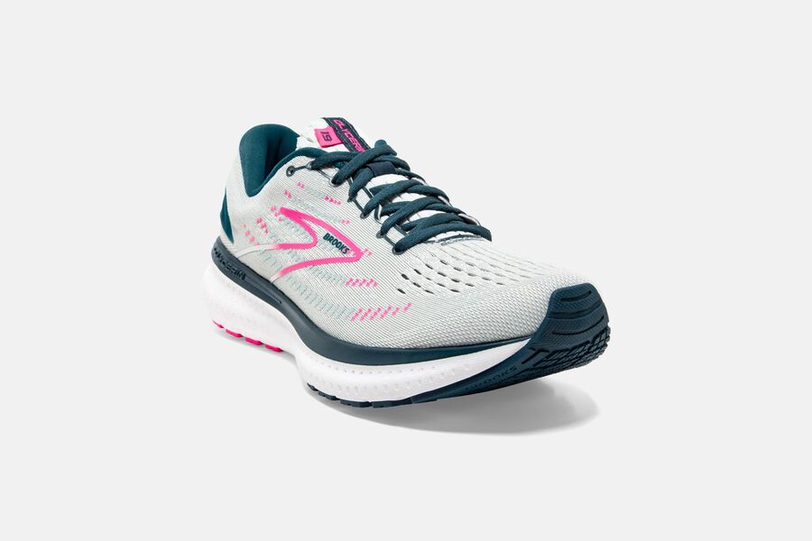 Brooks Running Shoes - Glycerin 19 Road Womens - White/Pink - XWH-680471